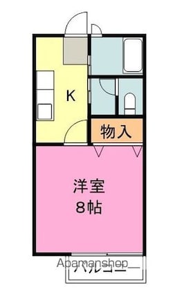 ジャルハイツＢ[1K/27.08m2]の間取図