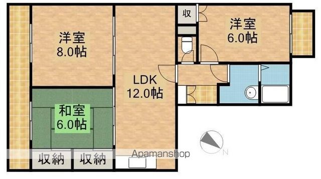 レークハイムAの間取り写真