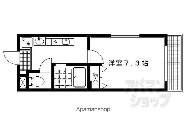 裏築地町マンションの間取り写真