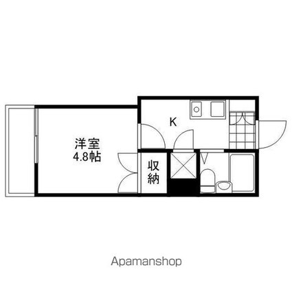 サンライフ東雲[1K/17m2]の間取図