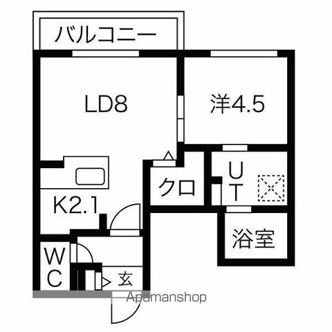 ブランシャール新さっぽろの間取り写真