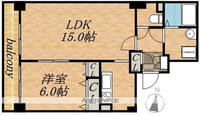 ティアラタワー中島倶楽部の間取り写真