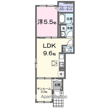 リトルガーデン[1LDK/40.11m2]の間取図