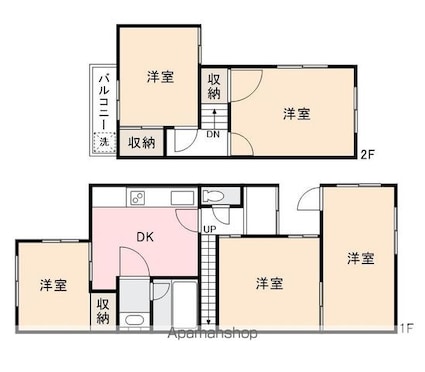 Ｈ郷東町戸建[5DK/60.75m2]の間取図
