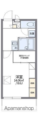 レオパレスイーストKIVの間取り写真