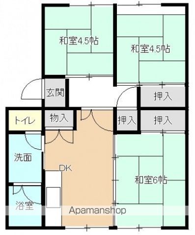 高陽真亀団地2号棟の間取り写真