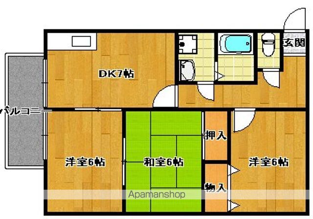 【エレガント鬼塚Ⅴの間取り】