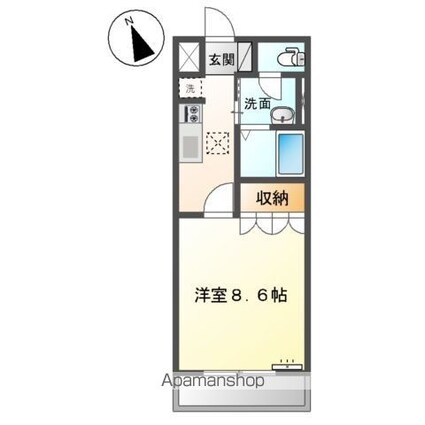 コンフォルト　エスターテ[1K/29.75m2]の間取図