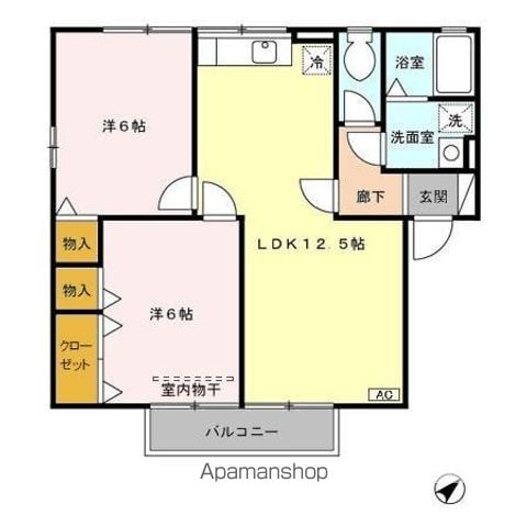 シャンエピナール ABの間取り写真