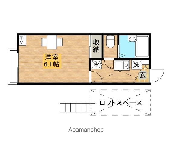 レオパレス旭ヒルズの間取り写真