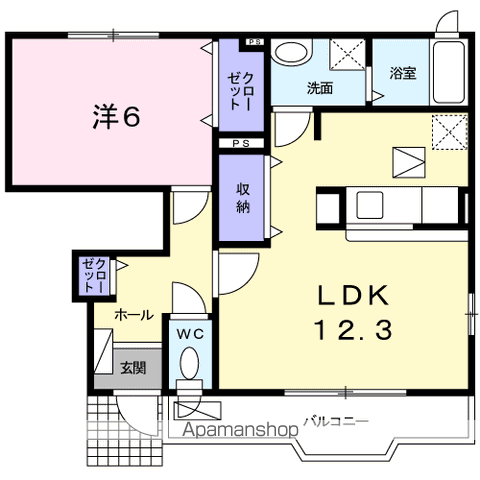 【サンリットＦの間取り】