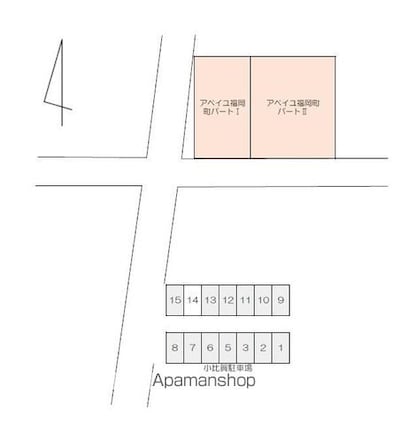 香川県高松市福岡町４丁目[1K/15.93m2]の配置図