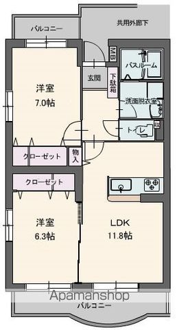 フルスパシエンテの間取り写真