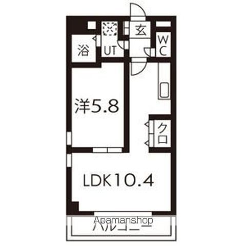 STUDIO DUO 1252の間取り写真