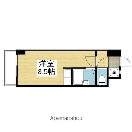 ＣＡＳＡ　ＦＥＬＩＺ[1R/22m2]の間取図
