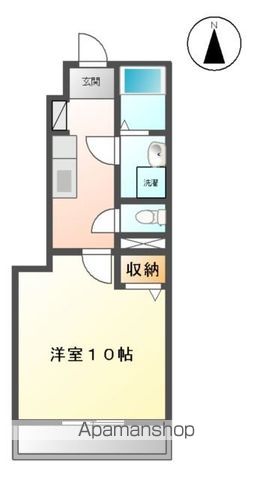 【岐阜市西中島のアパートの間取り】