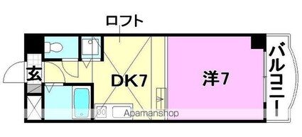 タケワラ１４８[1DK/27.2m2]の間取図
