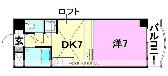 タケワラ１４８[1DK/27.2m2]の間取図