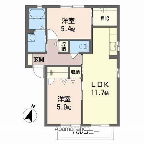 KーHAUS II棟の間取り写真