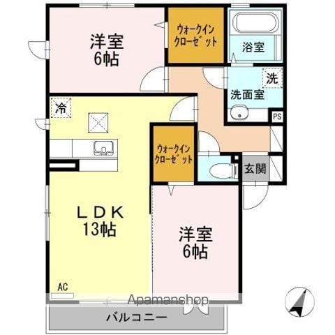 アーバングリーン長尾 C棟の間取り写真