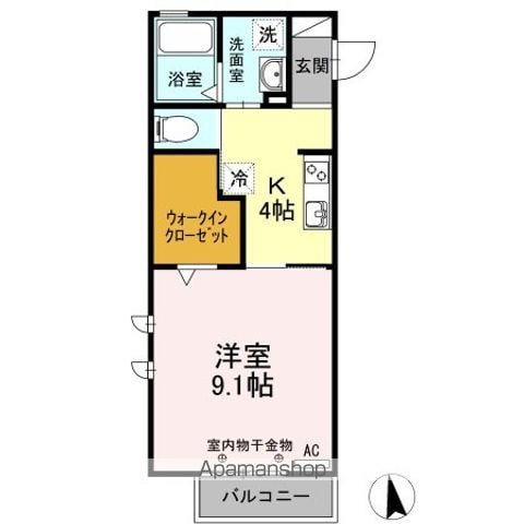 DーROOM茜部の間取り写真