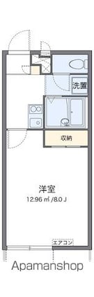 レオパレスポム[1K/23.18m2]の間取図
