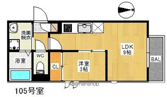 GRANDTIC 竹下 ME−RYIの間取り写真