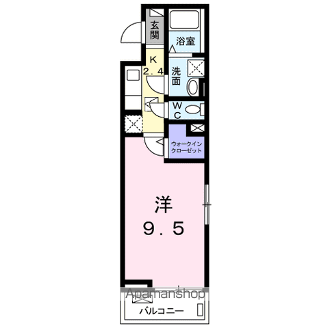 【柏市大室のアパートの間取り】