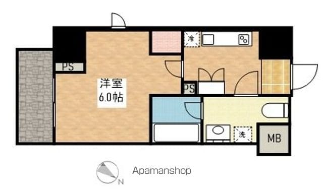 【立川市高松町のマンションの間取り】