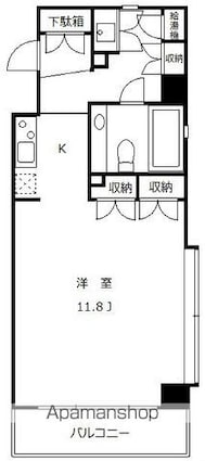 太子堂イースト[1R/38.84m2]の間取図