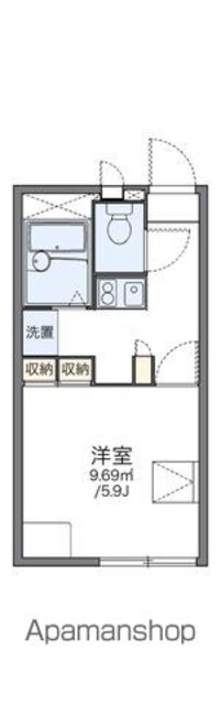 レオパレスＦｉｆｔｙｔｈｒｅｅ[1K/20.28m2]の間取図