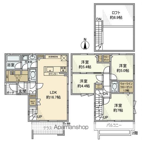 【千歳台戸建の間取り】