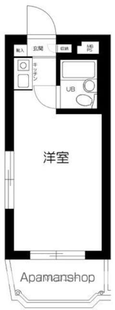 セントヒルズ上北沢[1R/16.36m2]の間取図