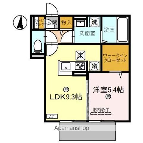 GRAMM京都紫竹 A棟の間取り写真