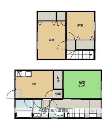 予讃線 伊予西条駅 徒歩10分 2階建 築39年の間取り写真