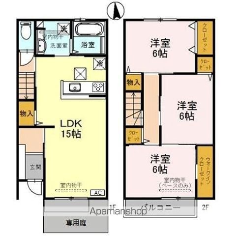 コンフォートあかつき Aの間取り写真