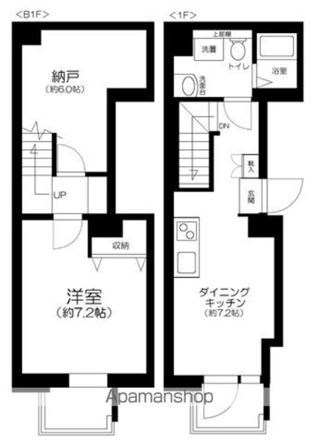 東京都新宿区早稲田鶴巻町[1SDK/49.73m2]の間取図
