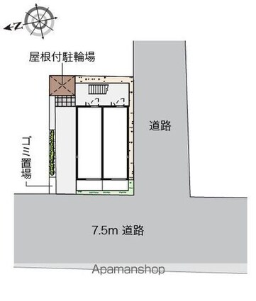 レオネクスト大山ヒルズ[1K/21.11m2]の配置図