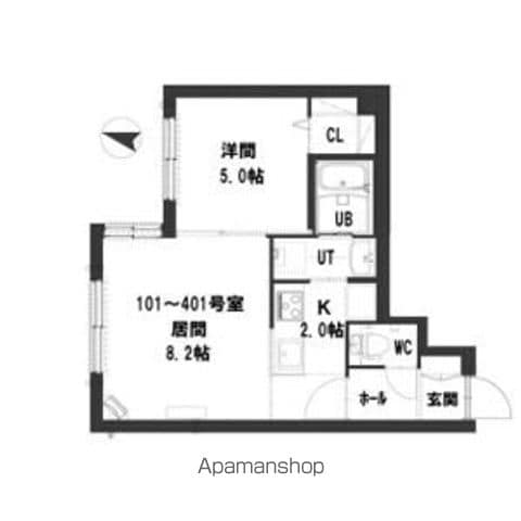 グランメール東の間取り写真