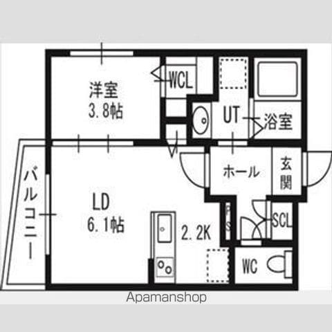 アルファスクエア北12西3の間取り写真