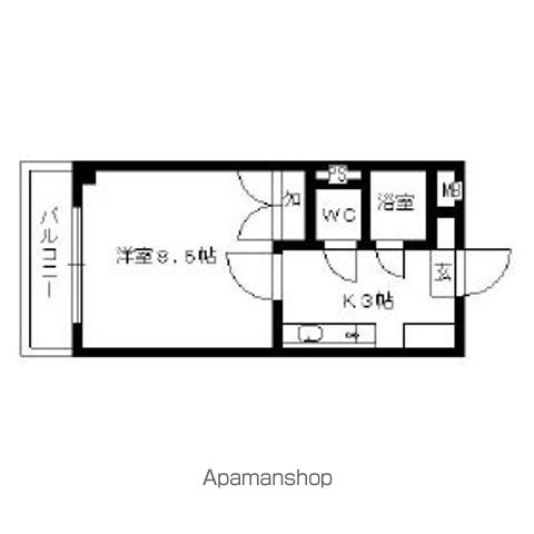 【シティコートⅢ西鉄下大利駅前の間取り】