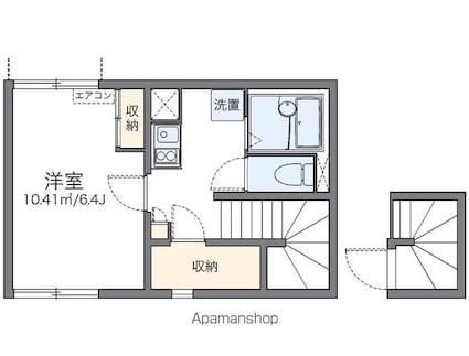 レオネクストＷＯＮＤＥＲ[1K/26.08m2]の間取図