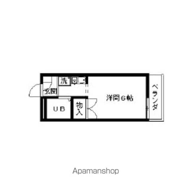 東京都立川市羽衣町２丁目[1R/17.3m2]の間取図