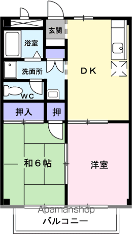 サンライズ Aの間取り写真