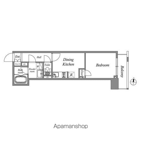 【北区中十条のマンションの間取り】