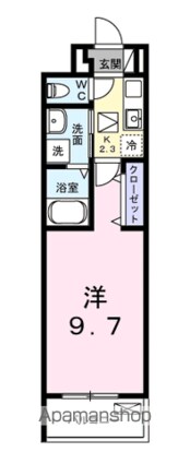フットヒルズ　Ｍ[1K/28.87m2]の間取図
