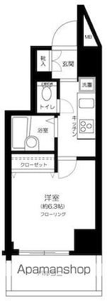 東京都文京区白山５丁目[1K/21.9m2]の間取図