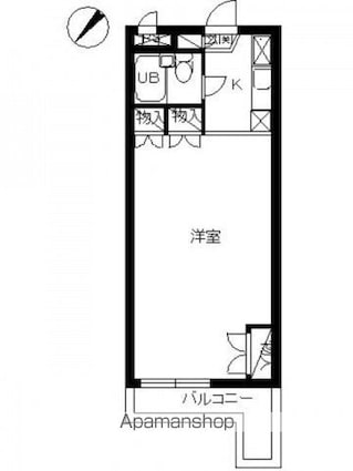 スカイコート野方[1R/29.05m2]の間取図