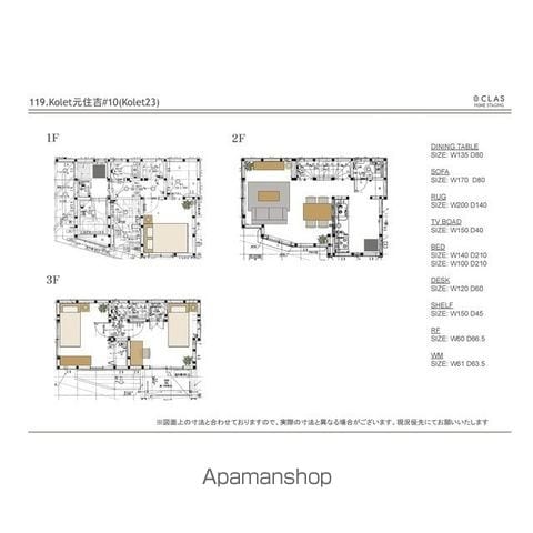 東急東横線 元住吉駅 徒歩15分 3階建 築3年の内装写真