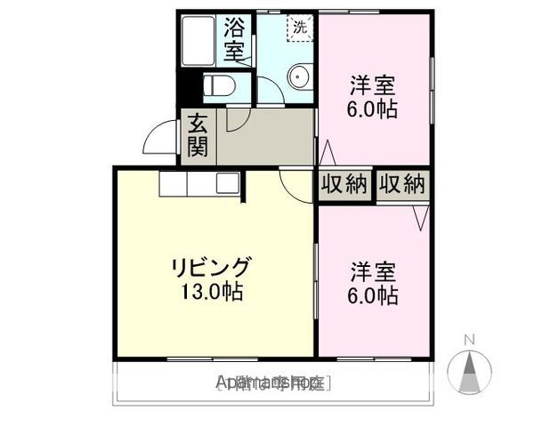 WHITERIVERの間取り写真